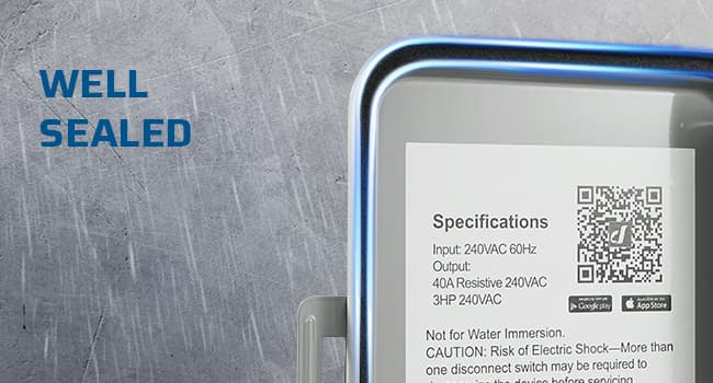 DEWENWILS Pool Pump Timer, Outdoor Smart WiFi Box, Heavy Duty 40A 240VAC 3HP Wireless Controller Timer for Pool, Water Heater, Compatible with Smart Phone, Alexa, Google Assistant, ETL Listed