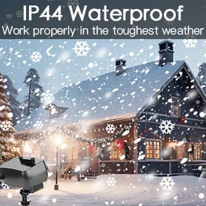 Christmas Projector Lights Outdoor, Upgrade Holiday Projection Light with Remote, 3D Ocean Wave & 72 HD Patterns, Waterproof Snowflake Projector for Xmas Party Yard Decor