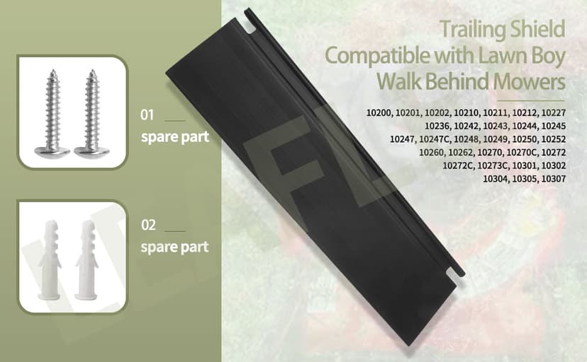 92-8647 Trailing Shield Compatible with Toro Lawn Boy Walk Behind Mowers 20010, 20011, 20020, 20021, 20022, 20023, 20023C, 20025, 20027, 20028