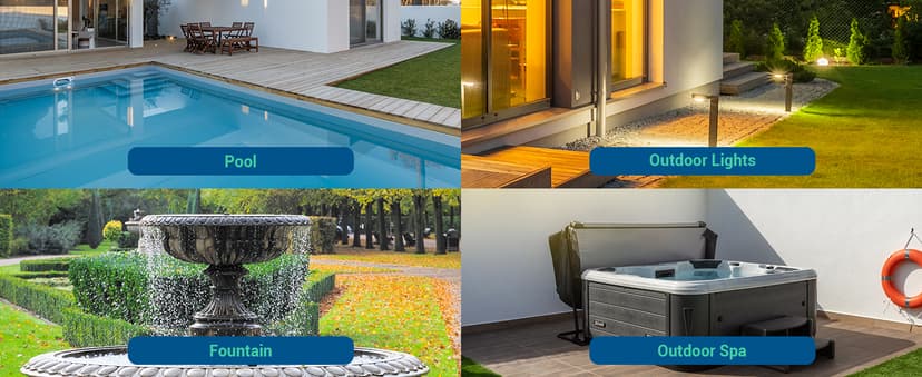 DEWENWILS Pool Pump Timer, Digital Timer Box, 2HP 40A 120-277 VAC, 7-Day 20 ON/Off Programmable Timer Switch for Water Heater, Pool Pump, SPA, Motor, ETL Listed Gray