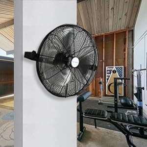 BILT HARD 4300 CFM 18 in. Industrial Wall Mount Fan, 3-Speeds High Velocity Wall Fan with Sealed Motor, Heavy Duty Metal Barn Fans for Garage, Commercial, Greenhouse, Warehouse, Shop Use
