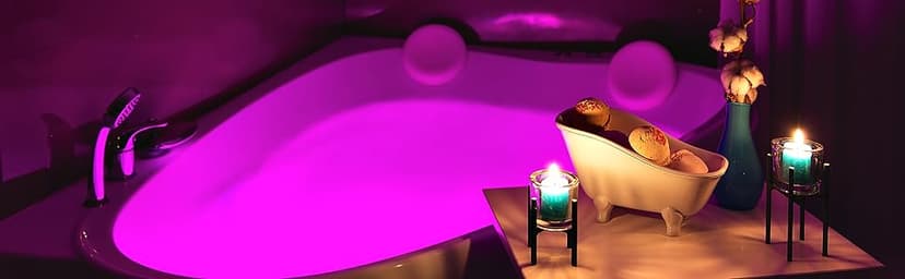 Underwater Remote Controlled LED Color Changing Light for Bathtub or spa - Battery Operated - Size 2.75 in.