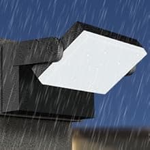 Juyace 60W LED Flood Lights Outdoor Wall Pack Light No photocell Lighting Fixtures for House 360° Rotational 6000lm 5000K IP65 Waterproof Modern Security Floodlights for Above Garagee