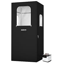 71in High Full Size Steam Sauna 600D Canvas, Sauna Box, Portable Steam Sauna, Personal Steam Sauna with Touchscreen 1000W & 2.6 L Steam Generator