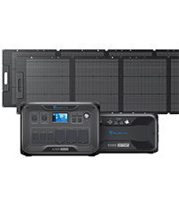BLUETTI Solar Generator AC500 & B300K Expansion Battery with 2 200W Solar Panels Included (Ships Separately), 2,764.8Wh Portable Power Station w/ 6 5,000W AC Outlets, LFP Power for Home Use