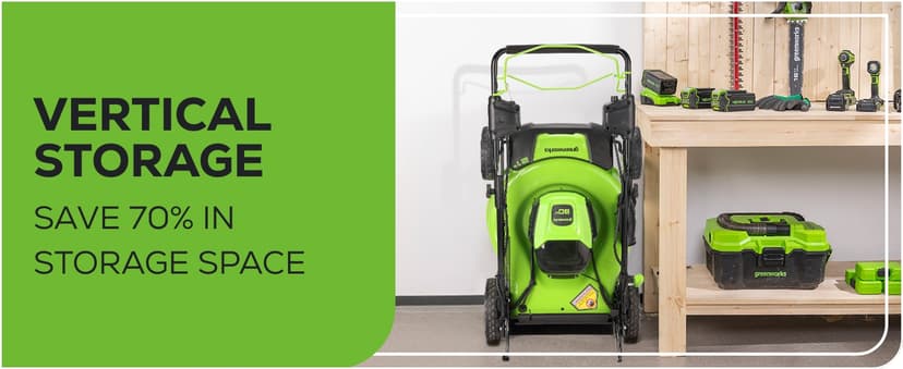 Greenworks 80V 21" Brushless Cordless (Self-Propelled) Lawn Mower (75+ Compatible Tools), 4.0Ah Battery and 60 Minute Rapid Charger Included