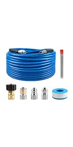 Sooprinse High Pressure Washer Gun Power Spray Gun 4000psi with 19 inch Extension Replacement Wand Lance,5 Quick Connect Nozzles for Honda Excell Troybilt, Generac, Simpson, Briggs Stratton