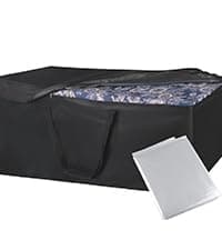 NettyPro Smoker Cover Heavy Duty Waterproof 30 Inch for Masterbuilt Cuisinart Dyna-Glo Charbroil Digital Electric Propane Vertical Smoker, Fade and UV Resistant, 19" W x 18" D x 33" H, Black