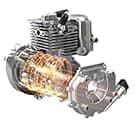 58CC Weed Wacker Gas Powered, 2-Cycle 4 in 1 Gas Weed Eater Brush Cutter with 4 Detachable Heads 18.5" Cutting Path Cordless String Trimmer Grass Cutter Machine for Lawn, Garden Care, Orange