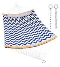 Brazilian Hammock with Tree Straps - Cotton Hammocks Portable Hammock with Carry Bag for Backyard, Porch, Outdoor and Indoor Use Yellow & Green