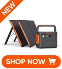 Jackery 1000 Plus Solar Generator, 1264Wh Portable Power Station with 2xSolarSaga 100W Solar Panels, 2000W Output Expandable Home Backup Power for Off-grid Living, Outdoor Camping and Exploration