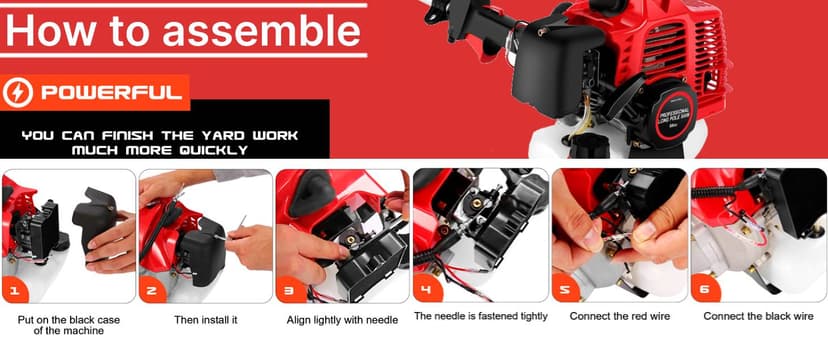 Pole Saw Gas Powered 58 CC, 2 Cycle Gas Powered Pole Saw with 11.5 Inch Pole and 16 Foot Retractable Long Pole Saw - Gas Pole Saws for Tree Trimming