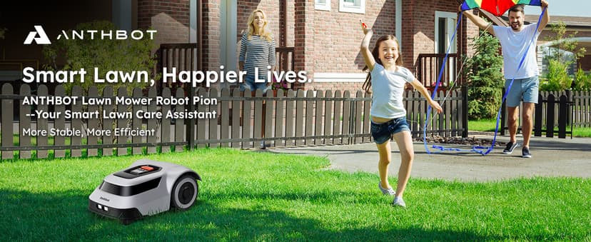 Robot Lawn Mower with Max 180m Stable Boundary Wire - Recommended 550㎡, Max 900㎡, 300% Higher Efficiency of Grid-Shaped Mowing Path, Automatic Robotic Lawn Mower with Auto Mapping & Recharge