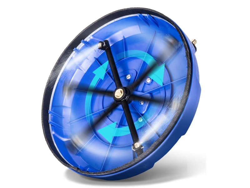 14” Electric Pressure Washer Surface Cleaner Attachment, 2500 PSI Universal Power Washer Accessories for Driveway Sidewalk Deck Patio Concrete Cleaning, 1/4" Quick-Connect, Dual Rotary Nozzles