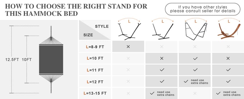 SUNCREAT Double Quilted Hammock with Hardwood Spreader Bar, Extra Large Soft Pillow, Heavy Duty 2 Person Hammock for Indoor, Outdoor, Grey Pattern