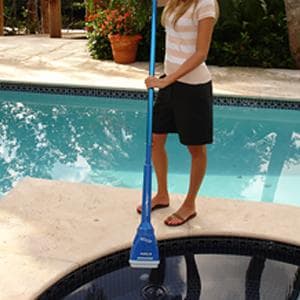 POOL BLASTER Aqua Broom Cordless Vacuum for Spa, Small Pool & Tight Spaces, Ideal for Sand, Silt & Dirt, Battery-Powered Hot Tub Cleaner for Inground, Above-Ground and Inflatable Pools, by Water Tech