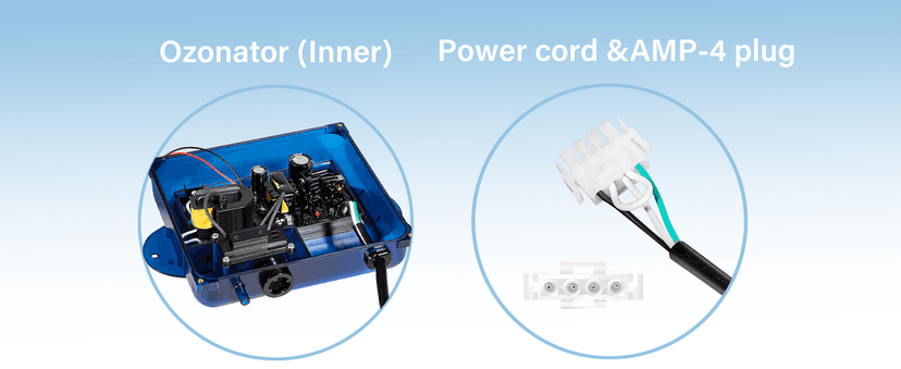 Upgrade HCD-55 Spa Ozonator Kit: Hi-Output Ozone Generator Replacement for Clarathon for Hot Tubs & Swim Spas - Universal: 120V / 240V