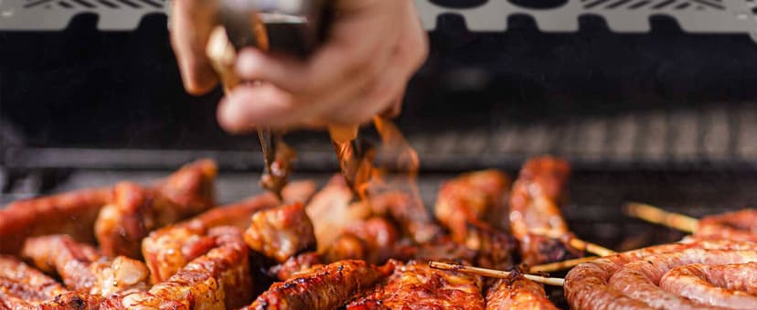 GRISUN Universal Grill Rack for Gas/Wood Pellet/Griddle/Smoker Grill, Warming Rack for Expand Cook Surface, Upper Rack with Foldable Leg Design, Chrome Plated Steel