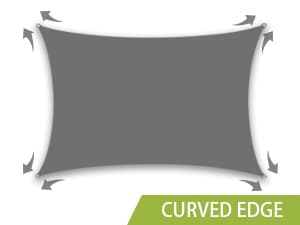 LOVE STORY Waterproof 10'x10' Rectangle Sand Sun Shade Sail Cannoy UV Resistant for Outdoor Patio Garden Backyard (We Make Custom Size)