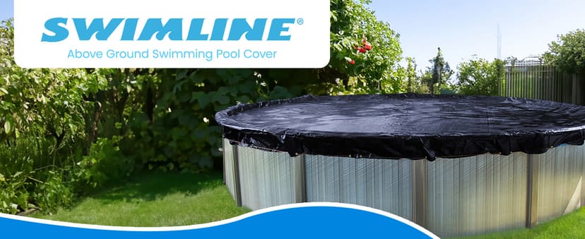 SWIMLINE HYDROTOOLS Supreme Guard Heavy Duty Winter Pool Cover for Inground Swimming Pools | for 20 X 36 FT Rectangle Pools | 25 X 41 FT Cover Size | Green/Black | Water Tube Sleeves | CO122541R