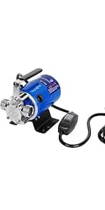 Garden Pump With Hose, 115V 1/10HP 330GPH Mini Electric Water Transfer Pump Waterbed Drain Pump, With Suction Hose Kit.
