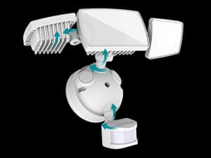 USTELLAR 2 Pack 50W Smart Outdoor LED Security Light Tunable White 2700K-6500K Motion Sensor Exterior WiFi Flood Light Fixture Alexa Warm Wired Floodlight Google Outside Spotlight House Yard Garage