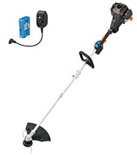 LawnMaster NPTGSP2617A No-Pull Gas Grass Trimmer with Electric Start 26cc 2 Cycle 17-Inch