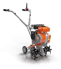 NOVUS 17-Inch Gas Tiller for Gardening, 79cc 4-Cycle Gas Engine, 2-in-1 Front Tine Tiller Cultivator, Toolless Tilling Width Adjustment, Forged Steel Tines, Integrated Transport Wheels