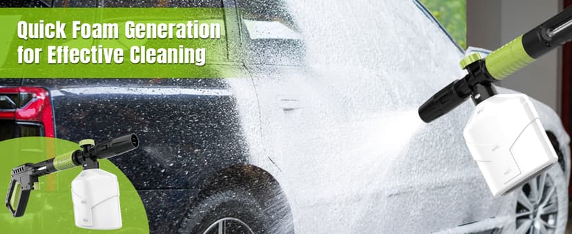 Pressure Washer, 4000PSI 2.8 GPM Power Washer with 35FT Power Cord and 26FT Hose, Electric Pressure Washer with 5 Nozzles & 500ml Foam Cannon, Cleaning for Cars, Home, Driveways, Yards, Pools
