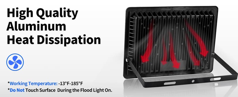 2 Pack 100W Led Flood Lights Outdoor, 12000LM Super Bright Floodlight Backyard Security Lights with 5FT Plug, IP66 Waterproof Work Light, 5000K Daylight White Flood Outdoor Lights for House, Patio