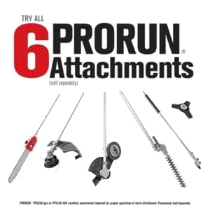 25.4cc Gas-Powered 2-Cycle Attachment Capable Powerhead, Lightweight Grass Trimmer for Garden Edging & Lawn Care (Edger Combo)