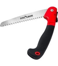 FLORA GUARD 10-Inch Folding Hand Saw, Heavy Duty Pruning Saw with Multi-Level Razer Teeth for Wood Cutting, Tree Trimming, Professional Camping Gardening Tools