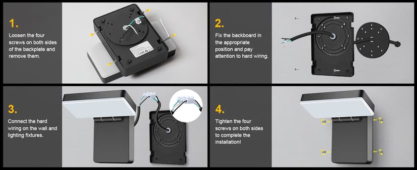 40W LED Wall Lights Outdoor Rotatable 360 Degree LED Wall Pack 4000LM 5000K Security Flood Light Switch Control Waterproof IP65 for Garage Yard Barn Porch