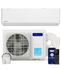 DELLA Vario 12000 BTU Mini Split Air Conditioner Work with Alexa 19 SEER2 Cools Up to 550 Sq.Ft Energy Efficient Ductless Inverter System, Heat Pump Pre-Charged and 16.4ft Installation Kits