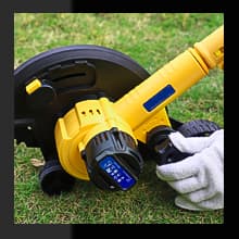 Cordless Edger Lawn Tool Compatible with Dewalt 20V Max Battery, Electric Battery-Powered Edger/Trencher (Tool ONLY) 9’’Blade, 3 Position Adjustable Depth for Landscaping, Driveways, Borders