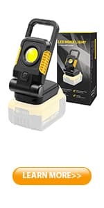 100W COB Rechargeable Work Light, 7000LM Cordless LED Work Lights, Waterproof Portable Flood Light with Stand for Outdoor Camping, Hiking, Garage, Car Repairing, Workshop Job Site Lighting