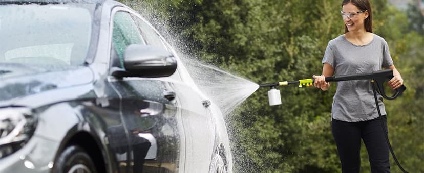 AgiiMan Electric Pressure Washer - 4800PSI Max 3.2 GPM Power Washer with 35FT Power Cord, 20FT Hose, Soap Tank, High Pressure Washer Electric Powerd Car Cleaning for Garden, Patios, Yard, Green