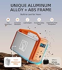 TB1200 Portable Power Station, 1152Wh LiFePO4 Solar Generator, 3*1200W(Peak 2400W)AC outlets, fully recharged in 2 hrs, Backup Battery for Camping, Off-grid, Home Blackout (Solar Panel NOT Included)