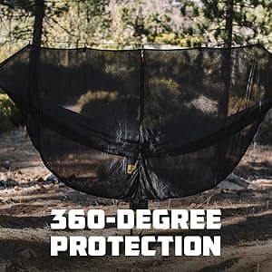 Wise Owl Outfitters Hammock Bug Net - The SnugNet Mosquito Net for Hammocks - Premium Quality, Waterproof, Mesh Hammock Netting w/Double-Sided Zipper - Essential Camping Gear