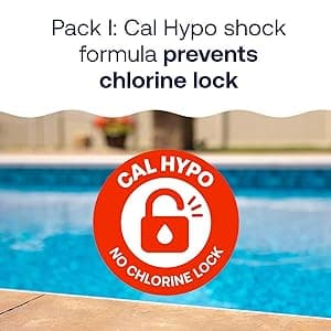 HTH 52038 Swimming Pool Care Green to Blue, Advanced Shock System, 2-Step Swimming Pool Care Solution, 1 Kit