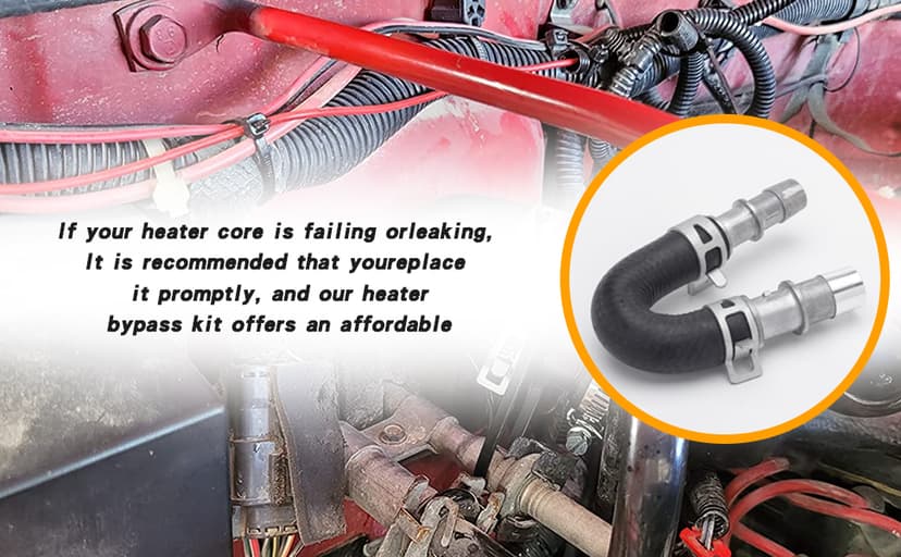 626-001 Engine Heater Core Bypass Kit Engine Heater Core Bypass Kit With 5/8" & 3/4" Hose Fit For Most Common Heater Hoses
