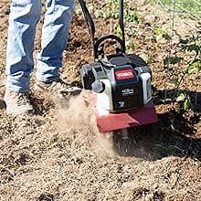 Toro 58601 Cultivator, 43cc 2-Cycle Engine, Adjustable Tilling Width 6-10”, Overhand Handlebars, 8” Max Cultivating Depth, Lightweight