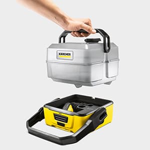 Kärcher OC 3 Plus Mobile Outdoor Cleaner, 1.8 gal. Water Tank, Spray Gun and Hose, Battery Operated, for on-The-go Cleaning, 72 PSI