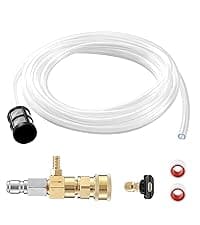 JOEJET Downstream Injector for Pressure Washer, Fixed Chemical Injector Kit with 3/8 Inch Quick Connect, 3-5 GPM