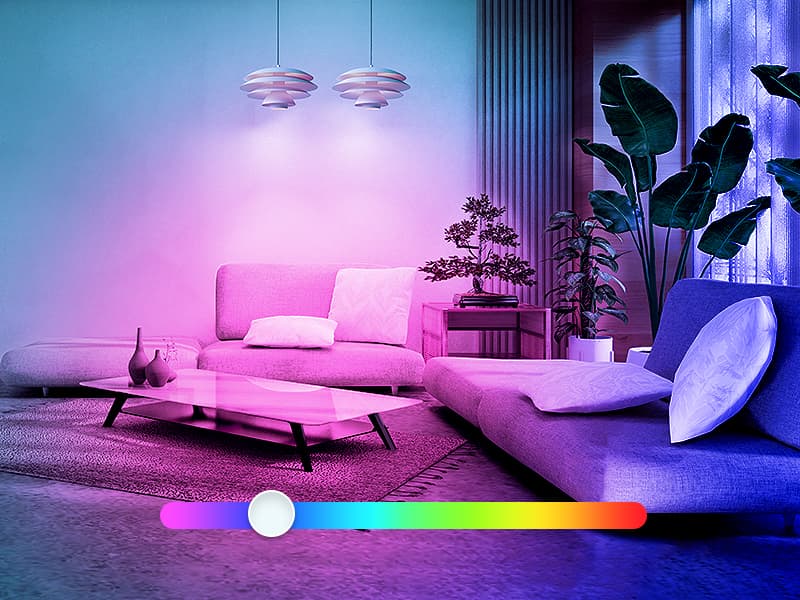 Linkind Matter Smart Light Bulb, BR30 Smart Bulbs, Recessed LED Color Changing Light Bulbs RGBTW, E26 Smart Flood Light Bulbs 650LM 60W Work with Alexa, Apple Home, Google Home, SmartThings, 4Pack