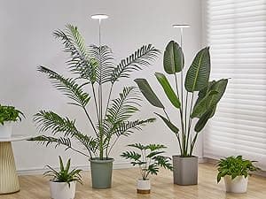 Plant Grow Light,yadoker LED Growing Light Full Spectrum for Indoor Plants,Height Adjustable, Automatic Timer, 5V Low Safe Voltage,Idea for Large Plant Light