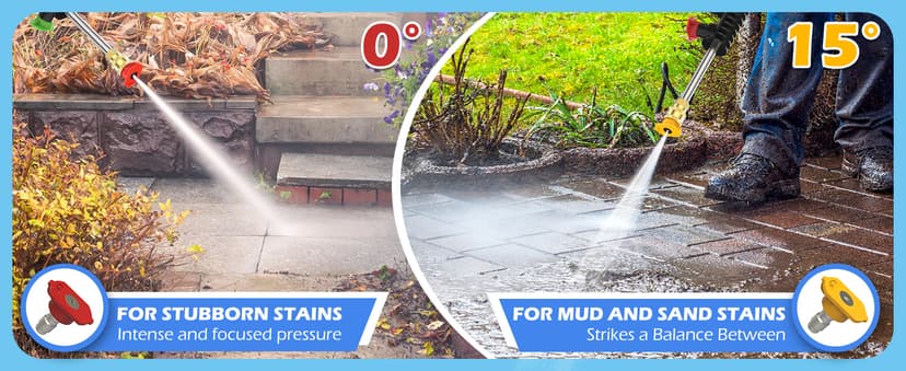 Electric Pressure Washer,4800PSI Max 3.0 GPM 20FT Hose,35FT Power Cord 4 Different Tips Foam Cannon Power Washer