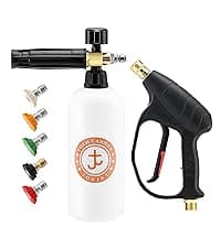 JOEJET Downstream Injector for Pressure Washer, Fixed Chemical Injector Kit with 3/8 Inch Quick Connect, 3-5 GPM