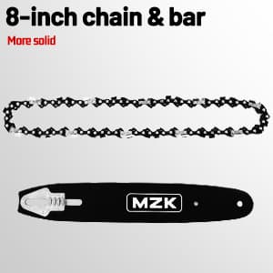 MZK 8'' Cordless Pole Saw, 4AH Battery Powered Pole Saws, 13-Foot Reach Chain Saw for Tree Trimming with Oiling System, 20V Electric Pole Chainsaw, Multi-Angle Head(Battery and Fast Charger Included)