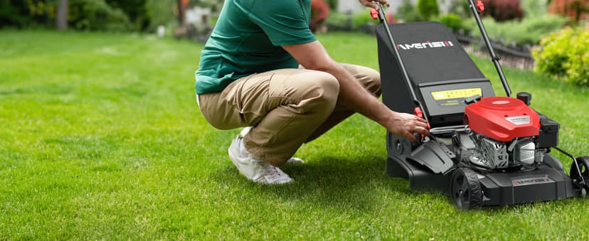 21" Steel Deck Self-Propelled Lawn Mower, 170cc OHV Engine with Forced Air-Cooling System, 3-in-1 Mulching, Rear Bag & Side Discharge, 6 Adjustable Cutting, Easy Assembly & Maintenance, AV8621S1